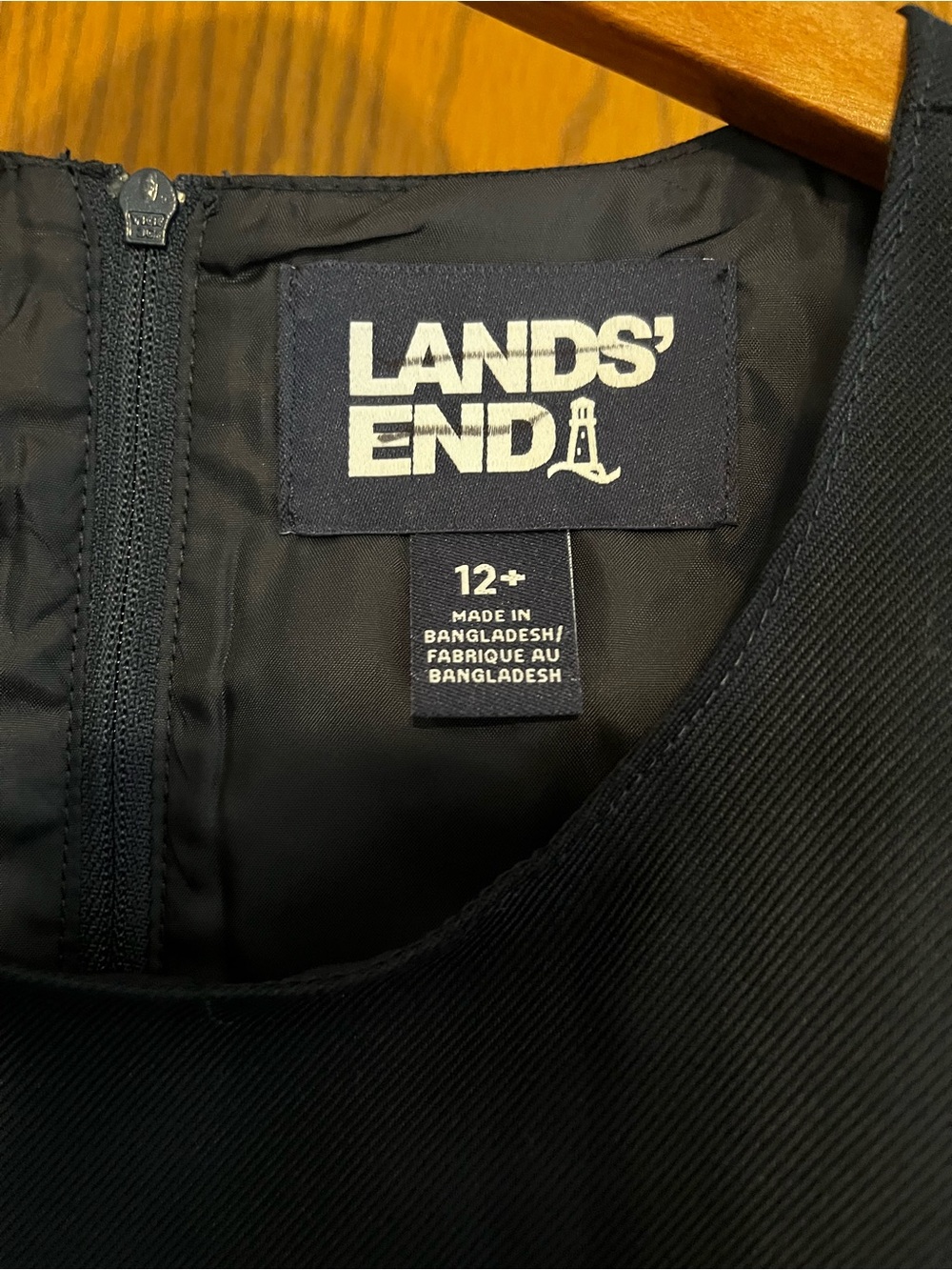 NWOT Lands’ End Sz 12+ Girls Jumper Classic Navy Uniform Top Of Knee - Picture 3 of 4